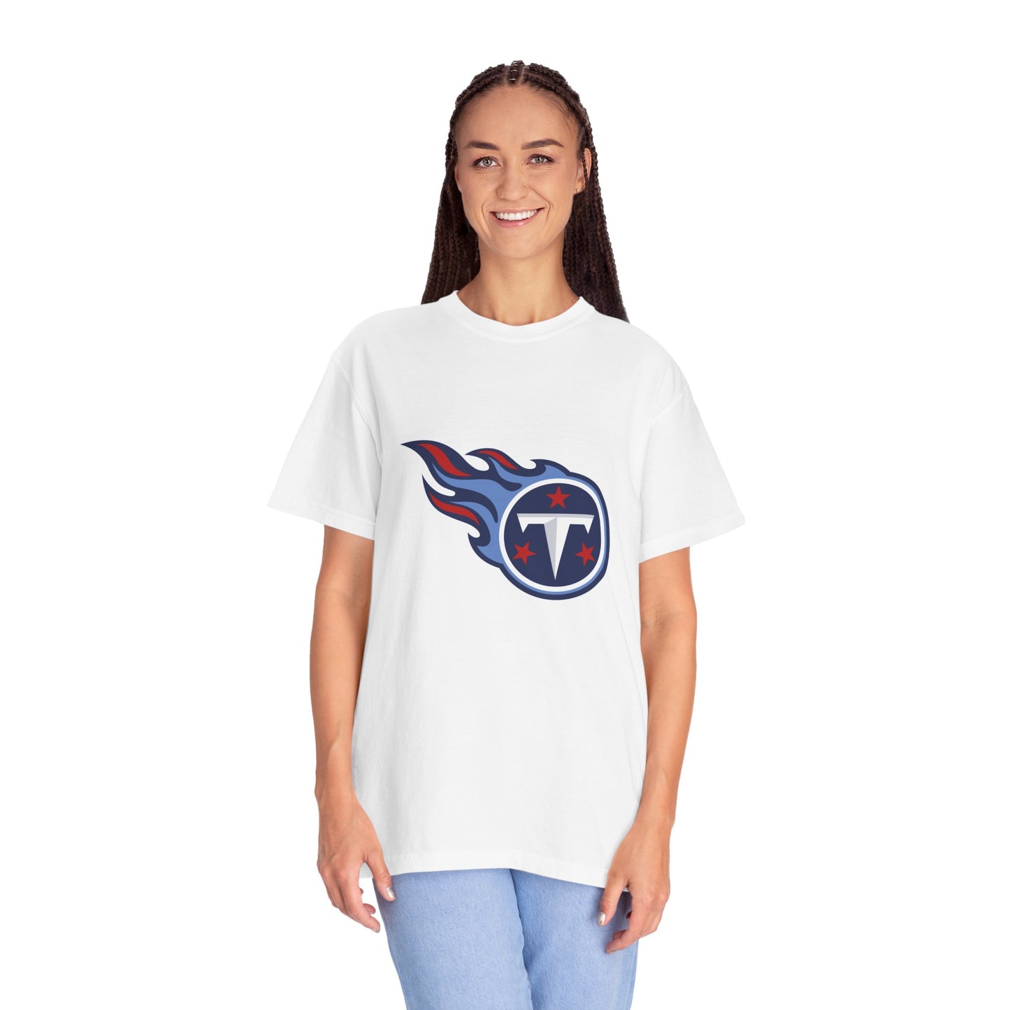 Tennessee Titans Merchandise Garment-Dyed T-Shirt – Premium Cotton Tee for Customization