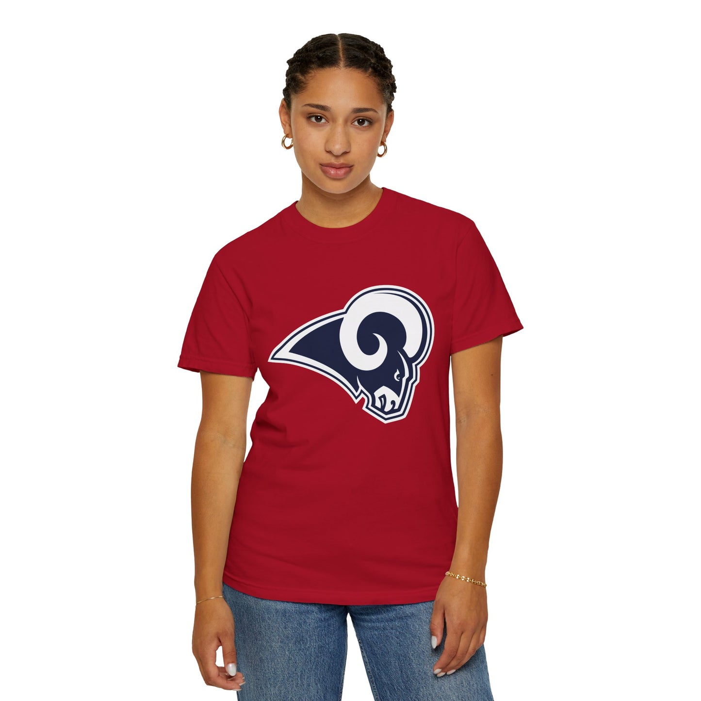 Los Angeles Rams Fan Gifts Garment-Dyed T-Shirt – Premium Cotton Tee for Customization