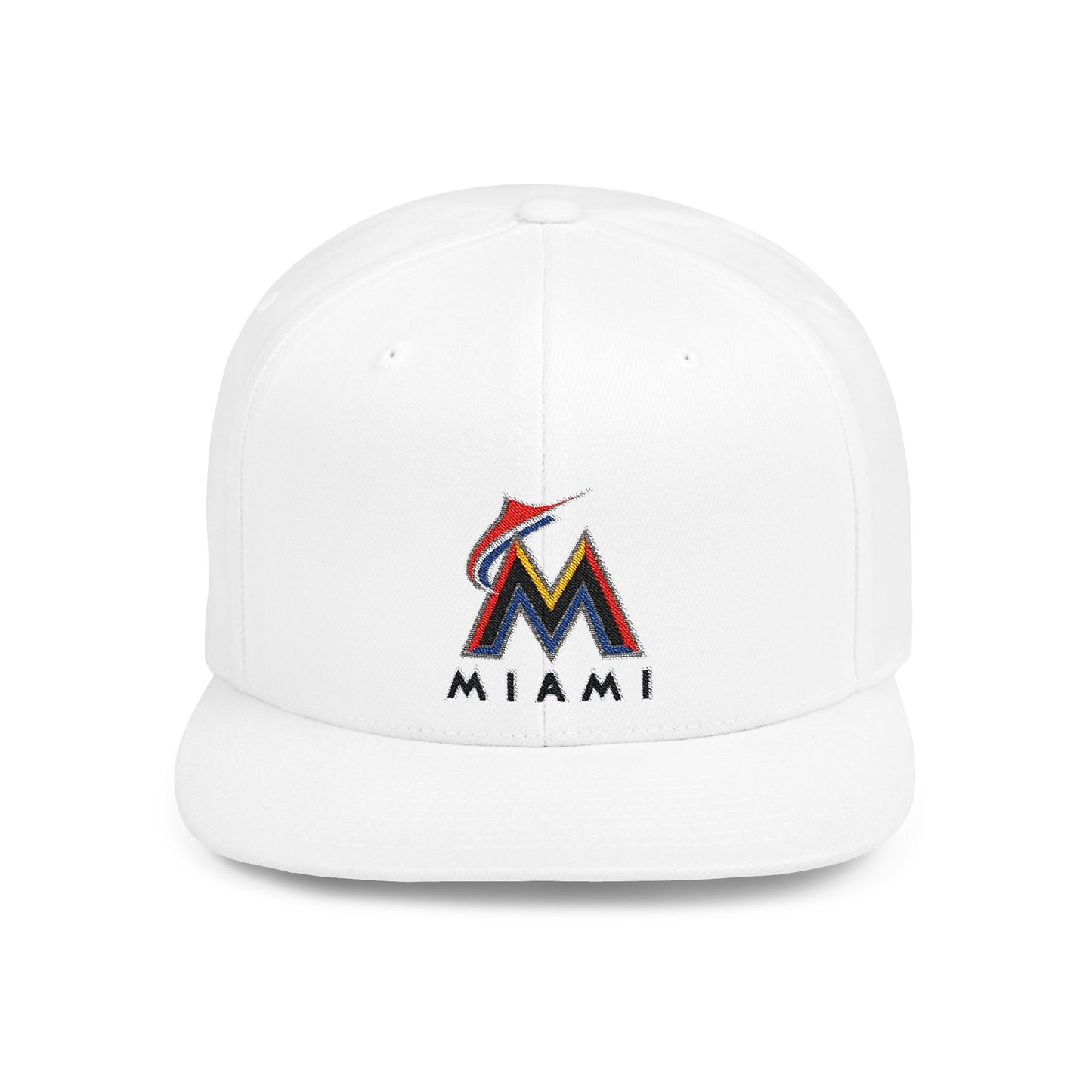 Miami Marlins Strong Flat Bill Snapback – Lightweight, Custom Fit, Premium Quality