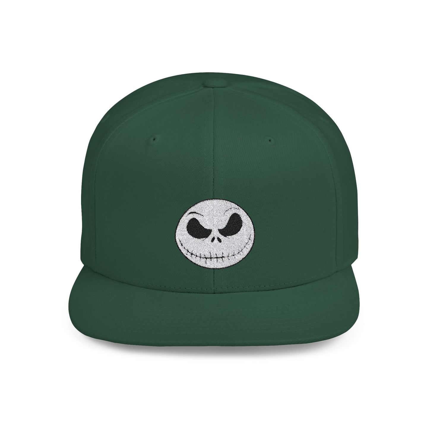 Jack Skellington Flat Bill Snapback – Lightweight, Custom Fit, Premium Quality