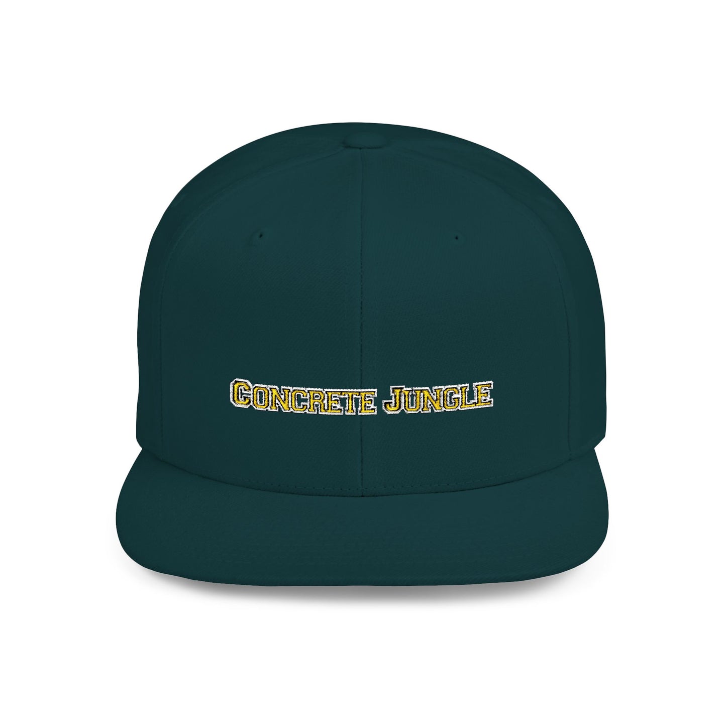 Text Concrete Jungle Flat Bill Snapback – Lightweight, Custom Fit, Premium Quality