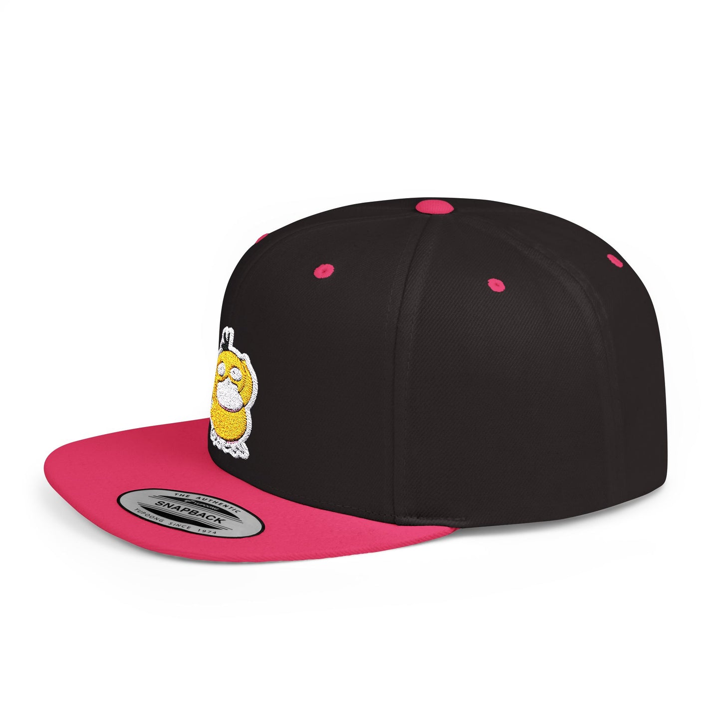 Psyduck Pokemon Flat Bill Snapback – Lightweight, Custom Fit, Premium Quality