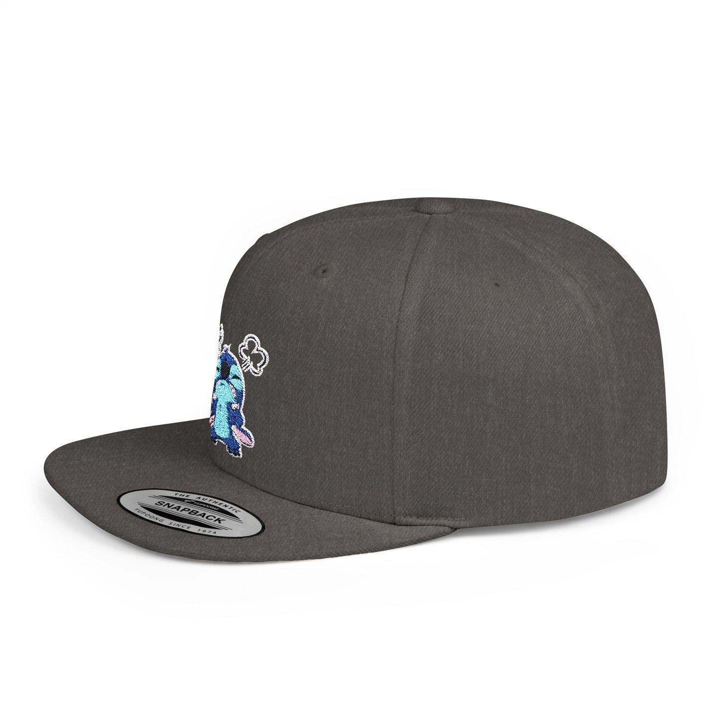 Disney Angry Stitch Flat Bill Snapback – Lightweight, Custom Fit, Premium Quality