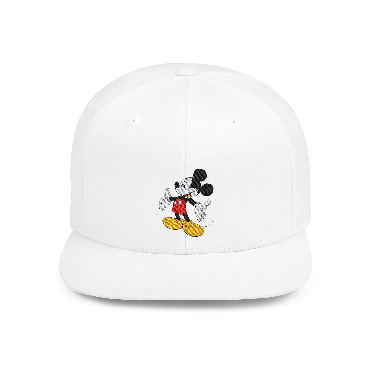 Mickey Mouse Welcome Flat Bill Snapback – Lightweight, Custom Fit, Premium Quality