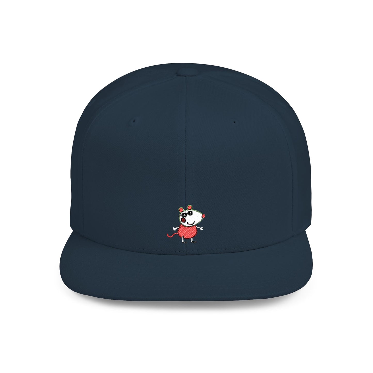Icons Embroidered Peppa Flat Bill Snapback – Lightweight, Custom Fit, Premium Quality