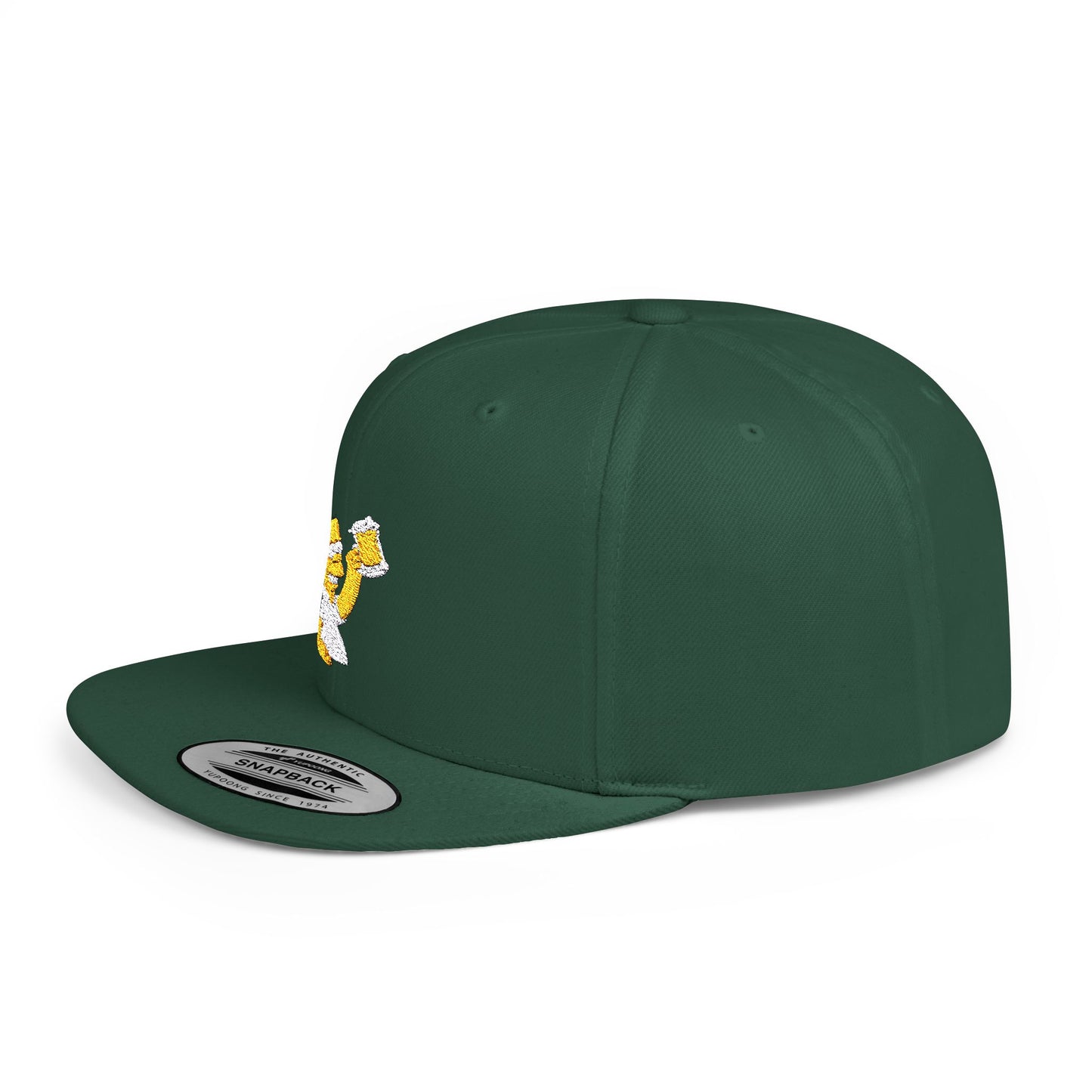 Homer Simpson Beer Flat Bill Snapback – Lightweight, Custom Fit, Premium Quality