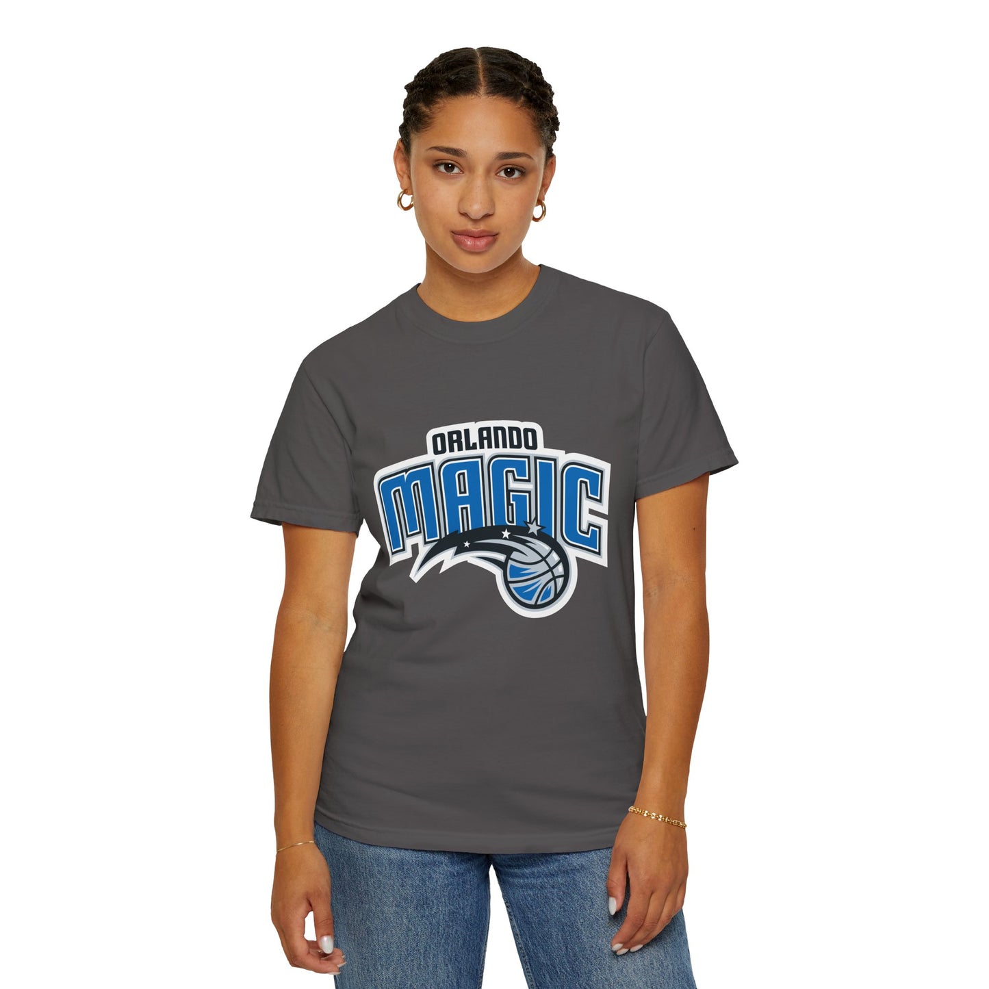 Orlando Magic Hoop Lifestyle Garment-Dyed T-Shirt – Premium Cotton Tee for Customization