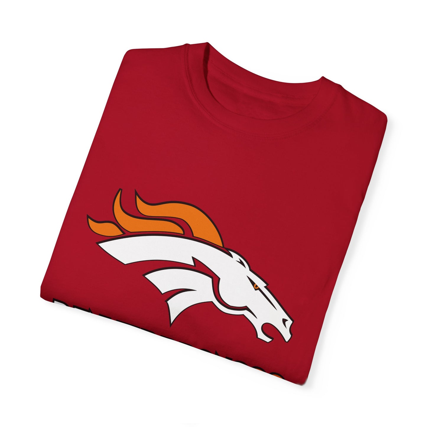 Denver Broncos Gear Garment-Dyed T-Shirt – Premium Cotton Tee for Customization