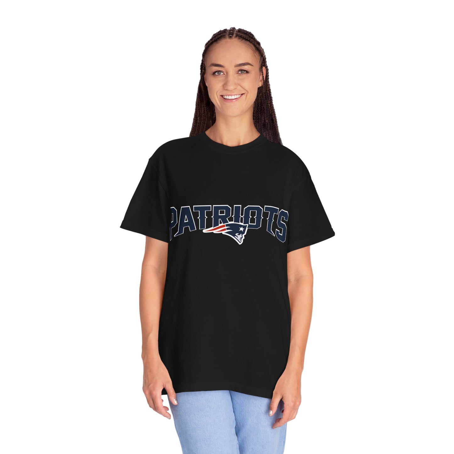 New England Patriots Football Merchandise Garment-Dyed T-Shirt – Premium Cotton Tee for Customization