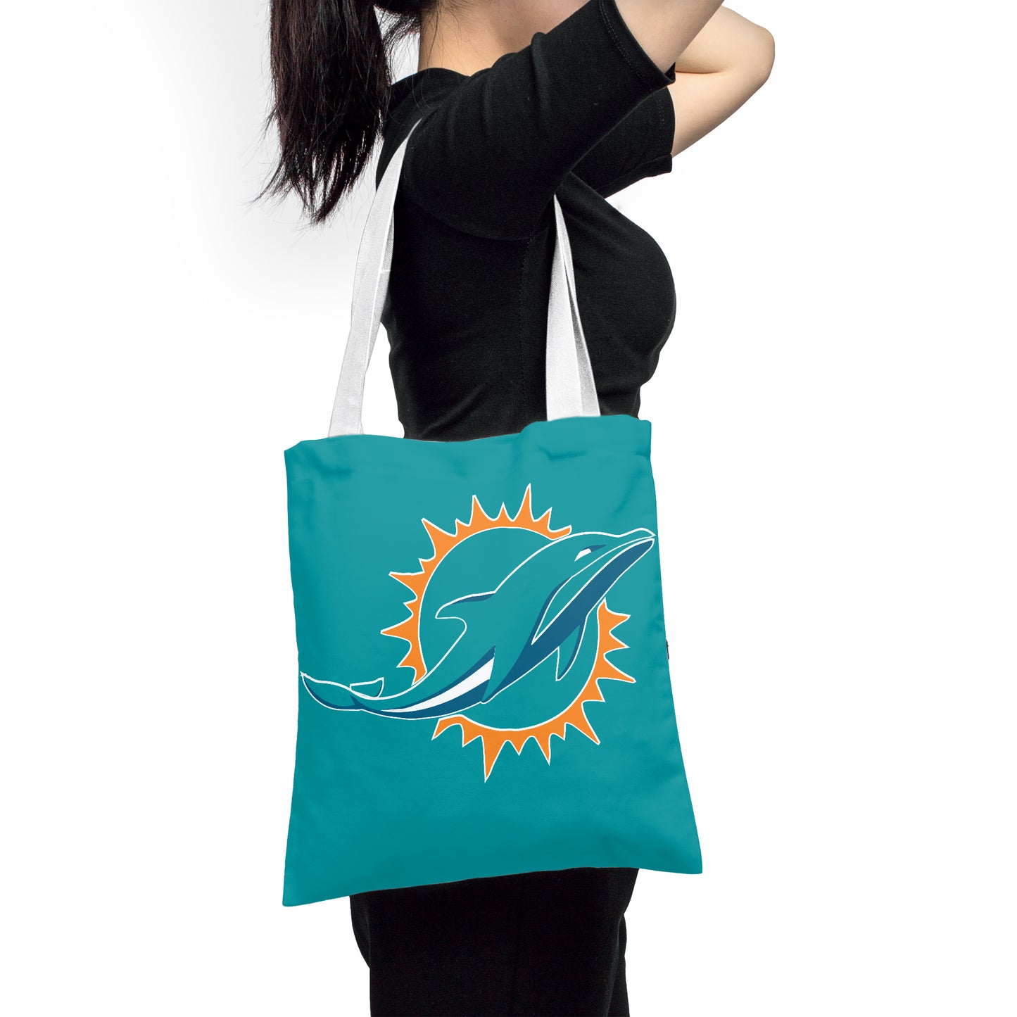 Miami Dolphins NFL Polyester Canvas Tote Bag – Durable and Stylish