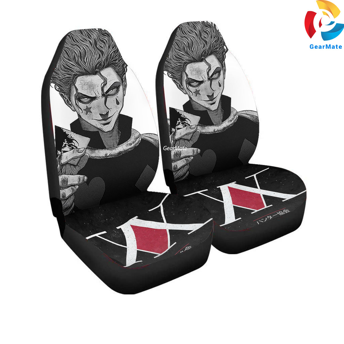 Hunter X Hunter Hisoka Car Seat Covers – High Quality Graphic and Polar Fleece Protector Set