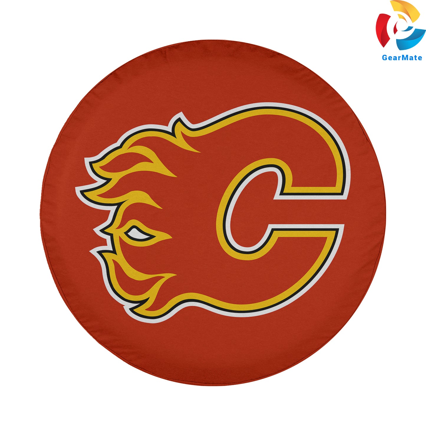 Calgary Flames Hockey Season Spare Tire Cover – Premium Waterproof UV-Resistant Protector