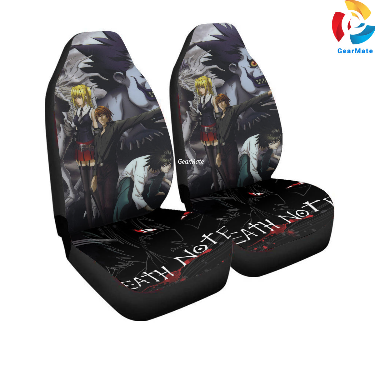 Lawliet Death Note Car Seat Covers – High Quality Graphic and Polar Fleece Protector Set