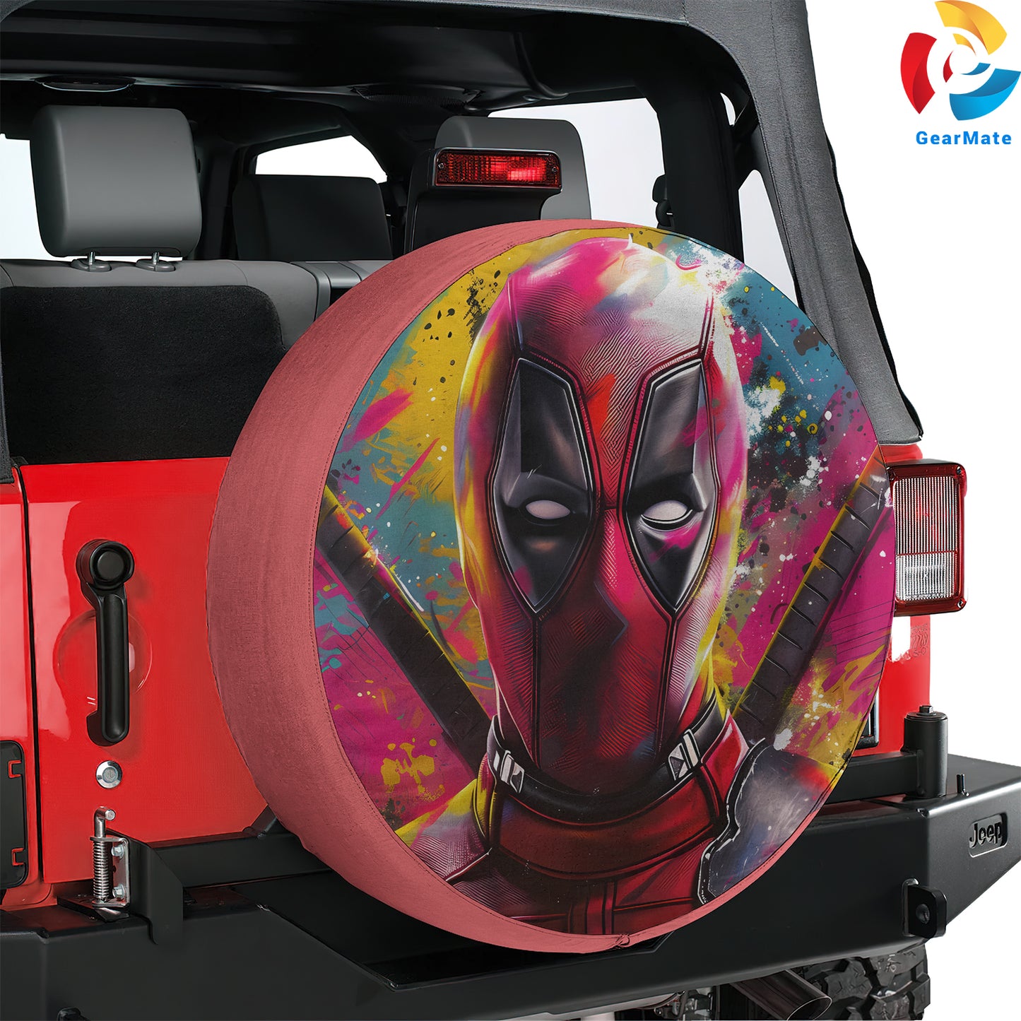 Marvel Deadpool Spare Tire Cover – Premium Waterproof UV Resistant Protector