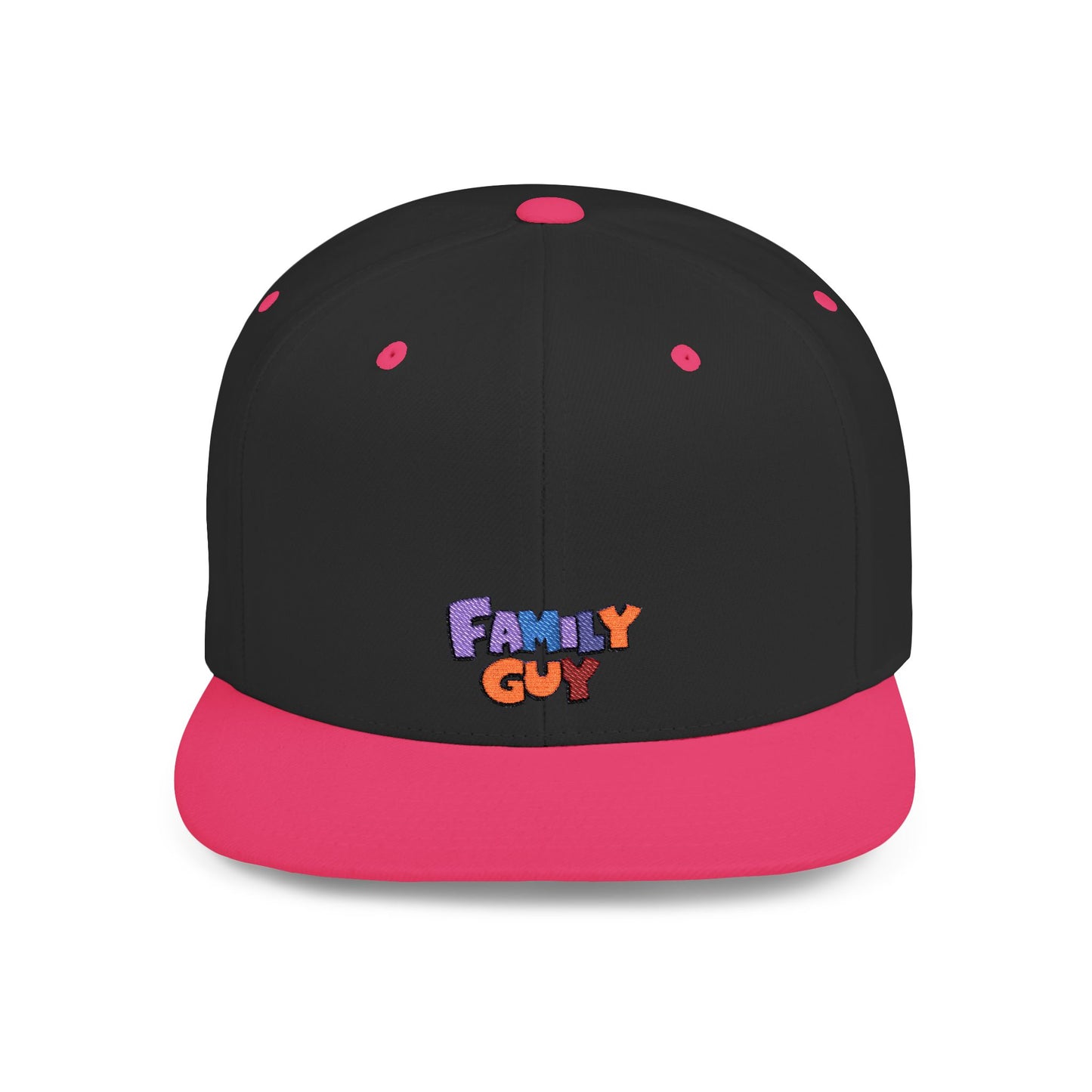 Icons Embroidered Family Guy Flat Bill Snapback – Lightweight, Custom Fit, Premium Quality