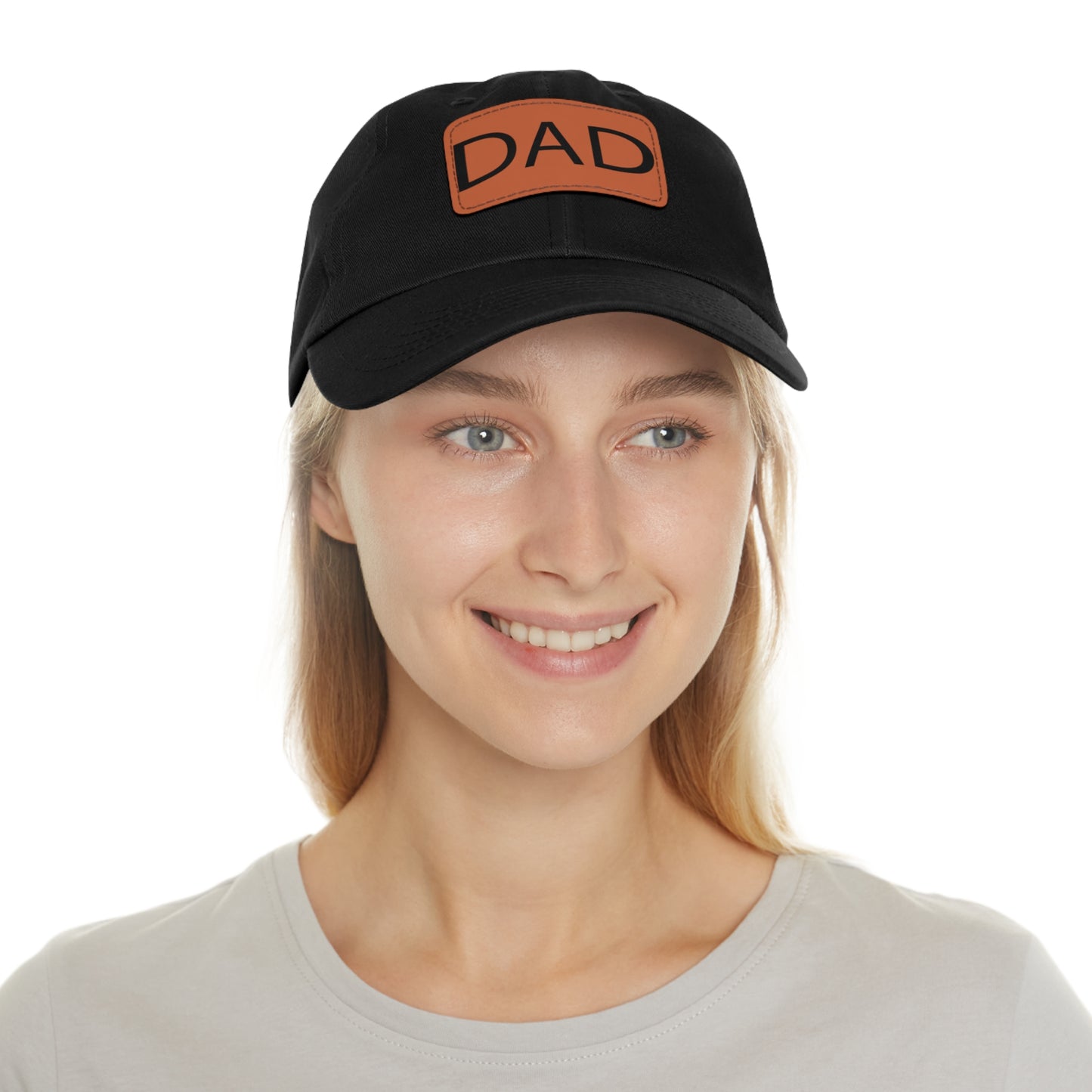 Dad Leather Patch Hat Gun and Rose – Timeless Style, Perfect Fit