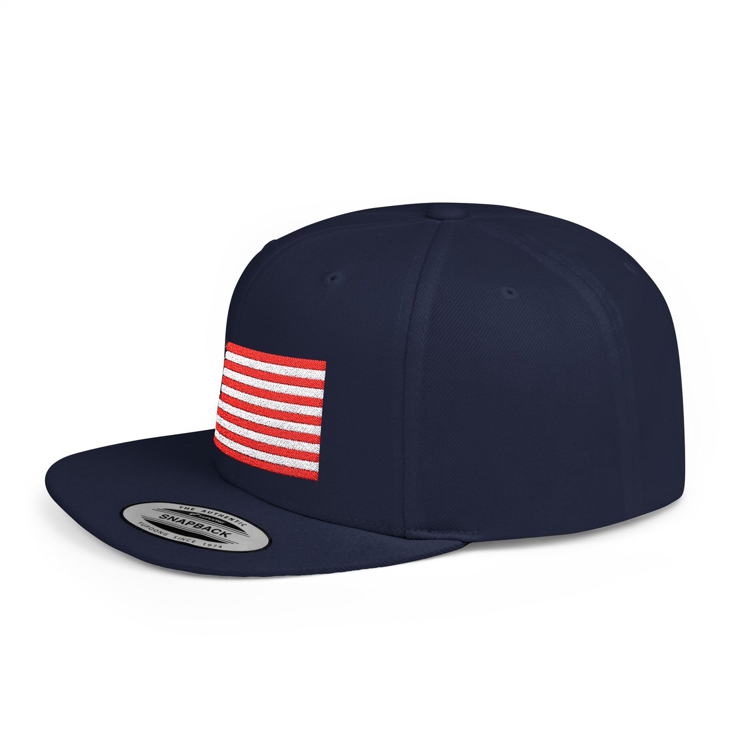 American Flag Flat Bill Snapback – Lightweight, Custom Fit, Premium Quality