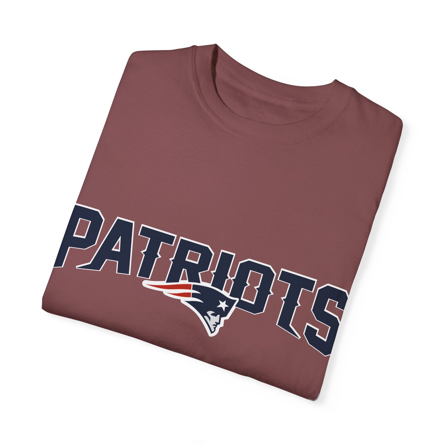 New England Patriots Football Merchandise Garment-Dyed T-Shirt – Premium Cotton Tee for Customization