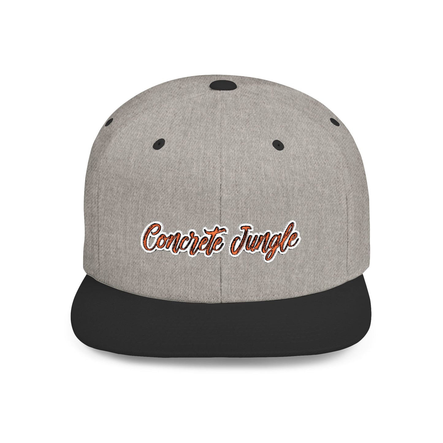 Text Concreat Jungle Flat Bill Snapback – Lightweight, Custom Fit, Premium Quality