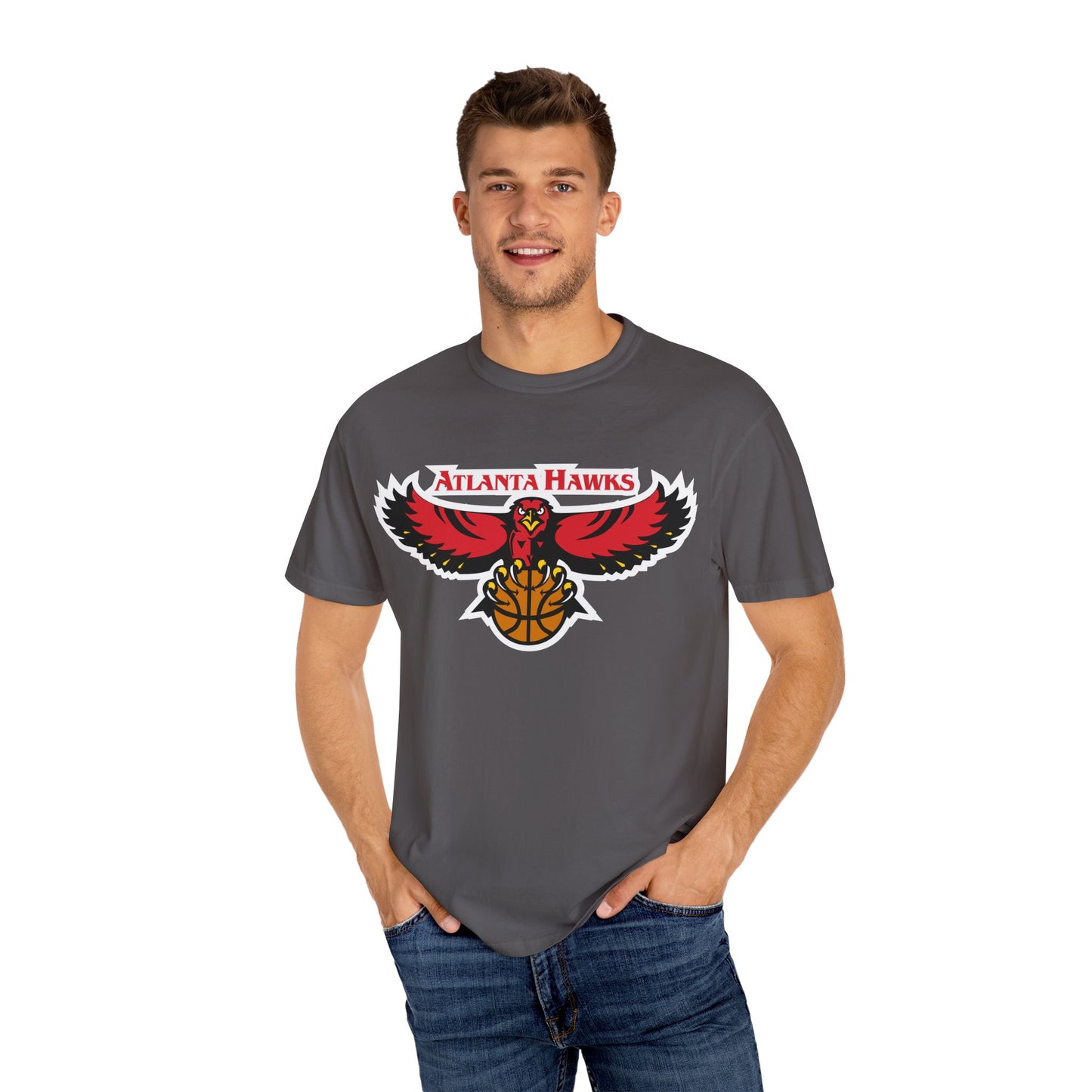 Atlanta Hawks Rise And Grind Garment-Dyed T-Shirt – Premium Cotton Tee for Customization