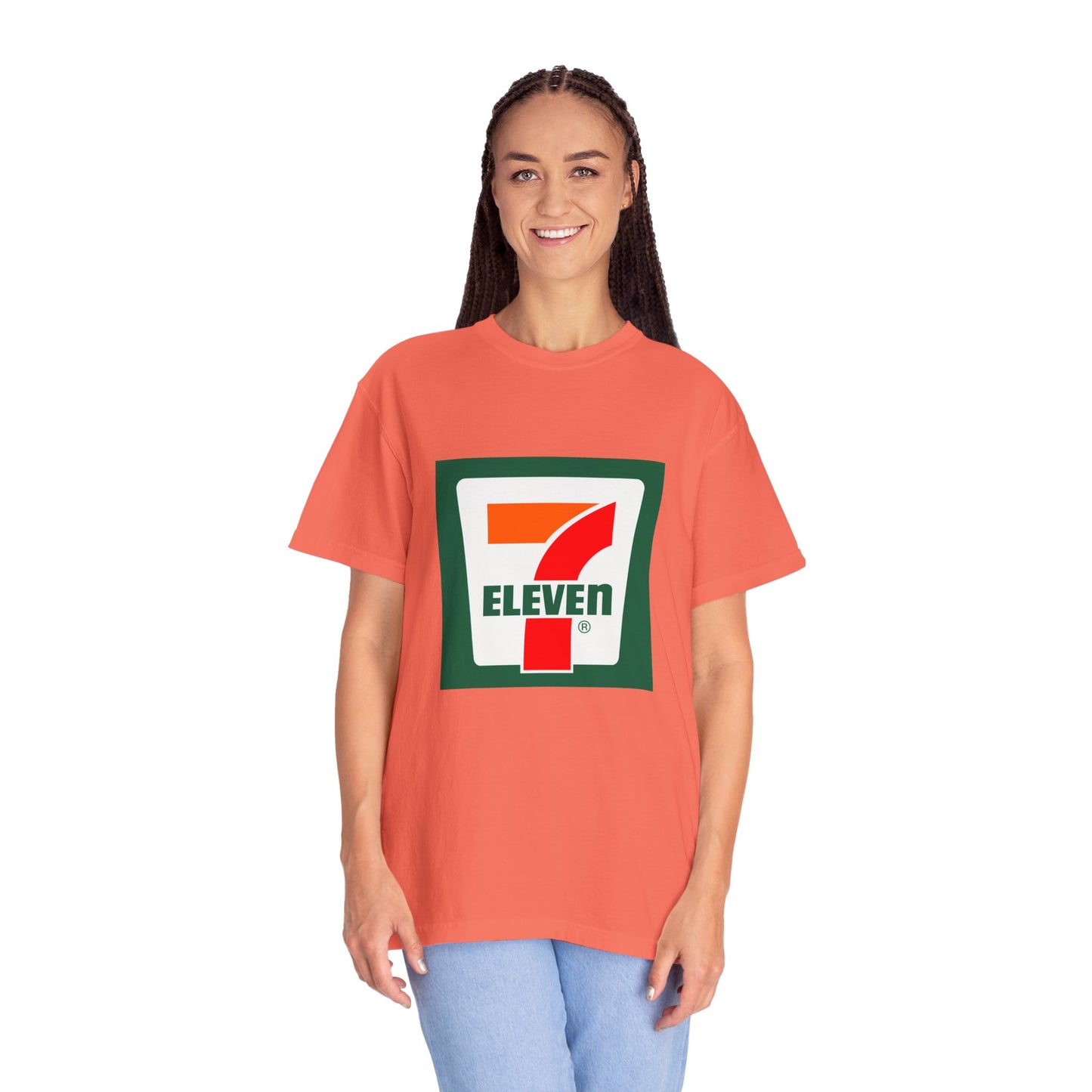 7 Eleven Garment-Dyed T-Shirt – Premium Cotton Tee for Customization