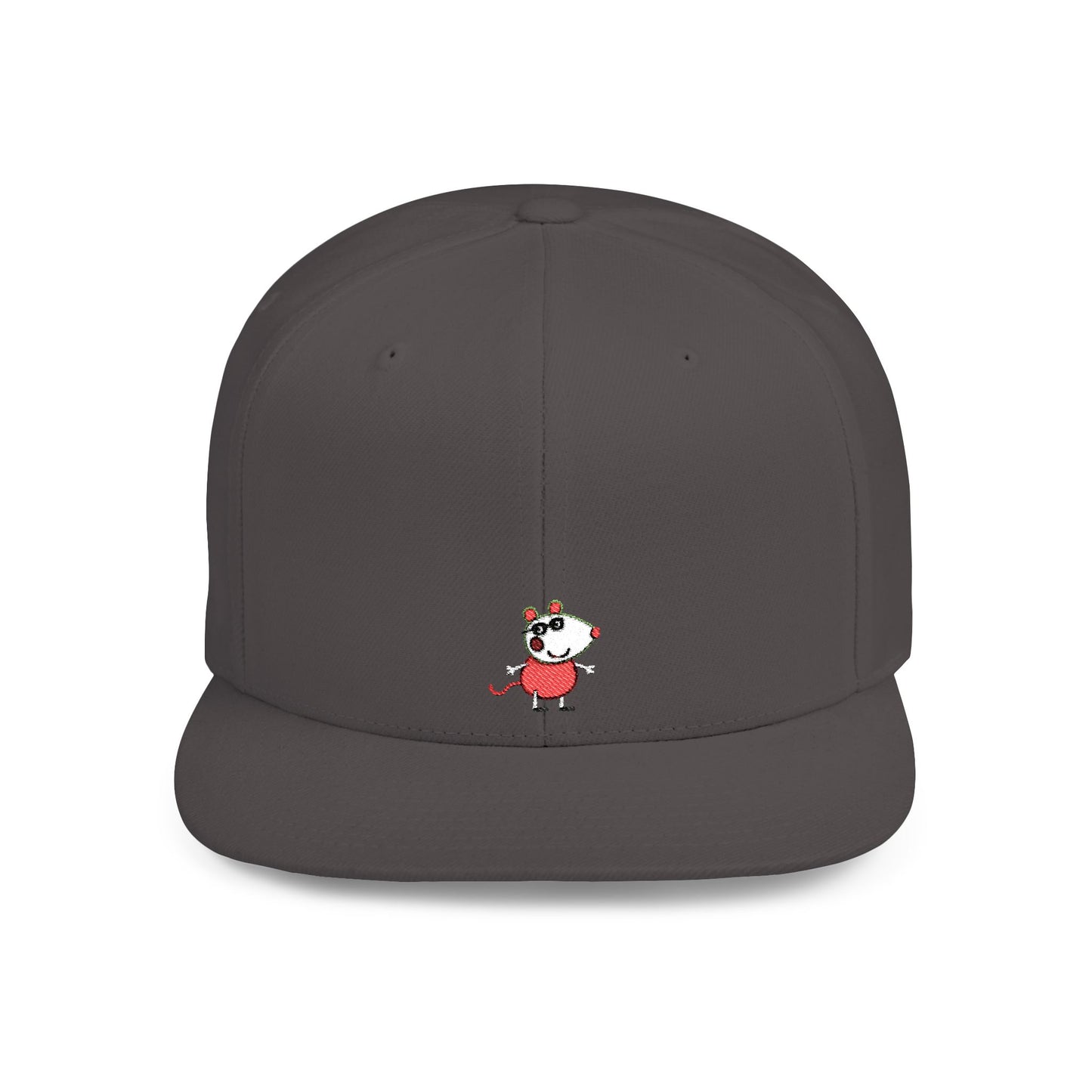 Icons Embroidered Peppa Flat Bill Snapback – Lightweight, Custom Fit, Premium Quality