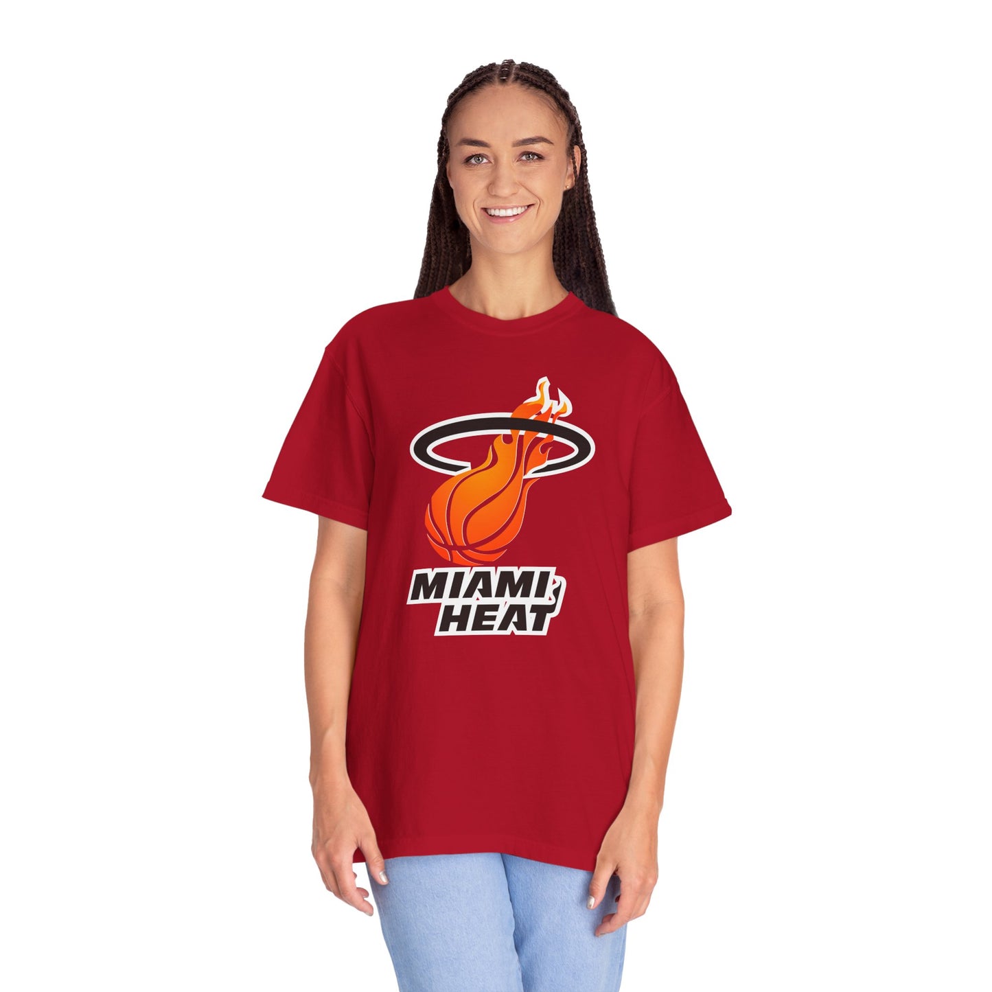 Miami Heat NBA Fans Garment-Dyed T-Shirt – Premium Cotton Tee for Customization