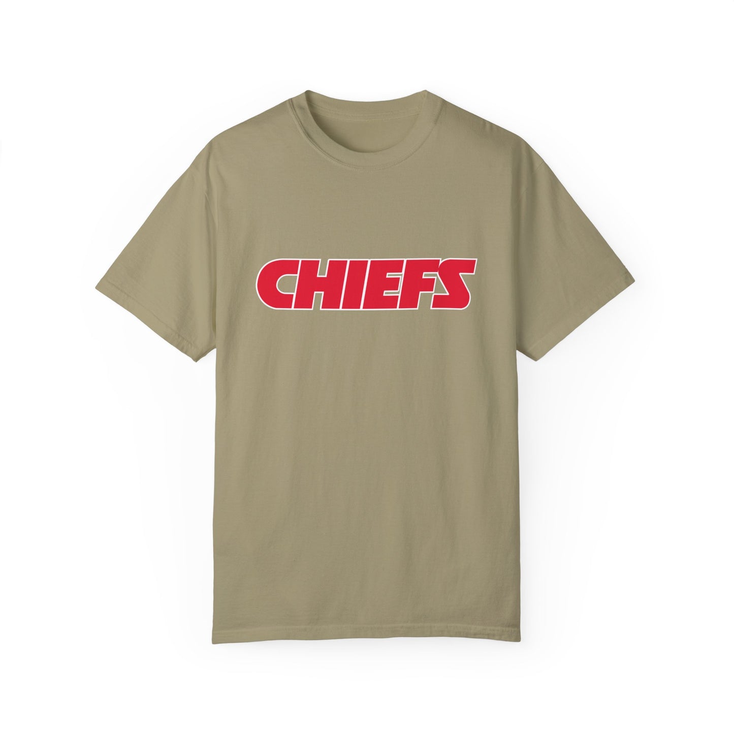 Kansas City Chiefs Team Merch Garment-Dyed T-Shirt – Premium Cotton Tee for Customization