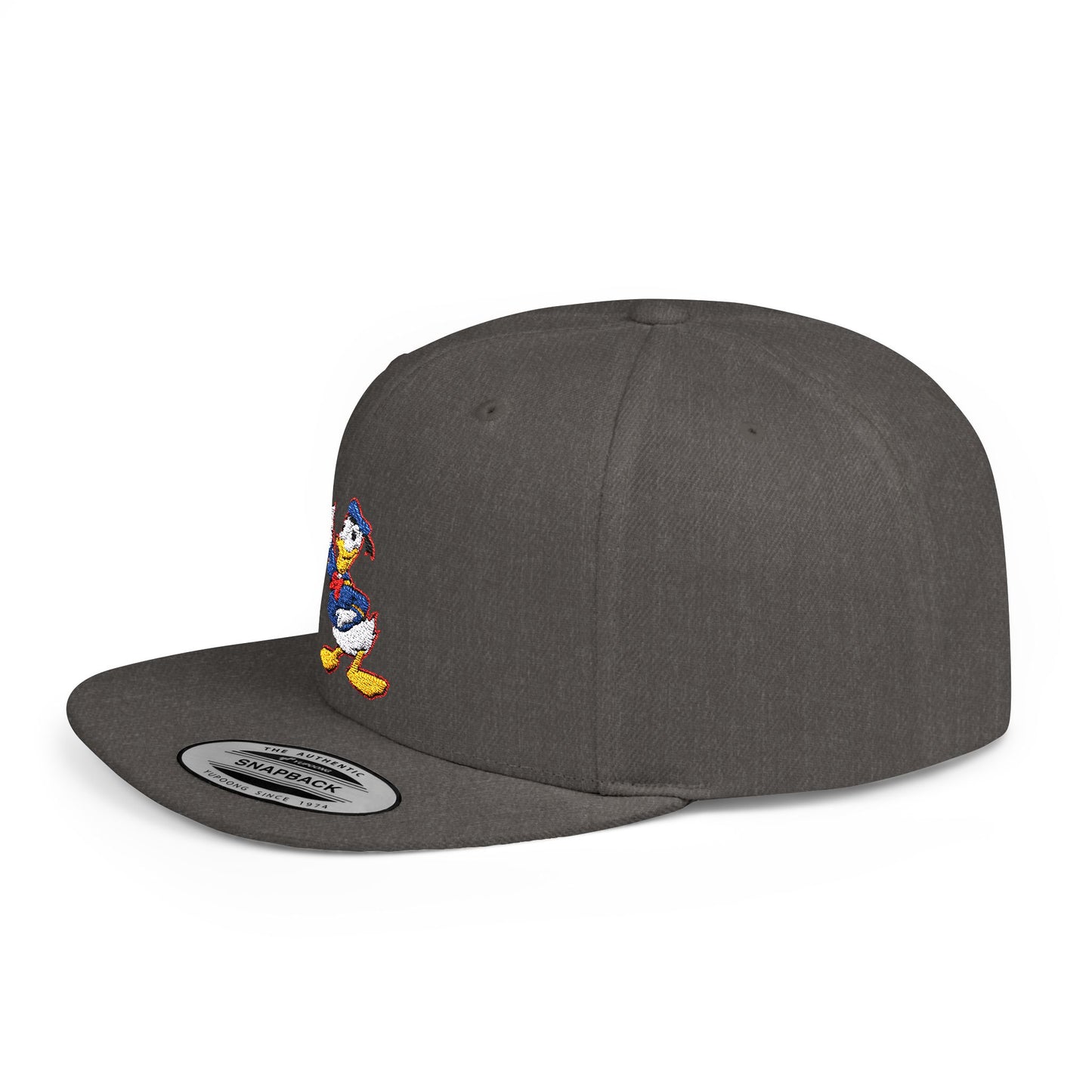 Donald Duck Flat Bill Snapback – Lightweight, Custom Fit, Premium Quality