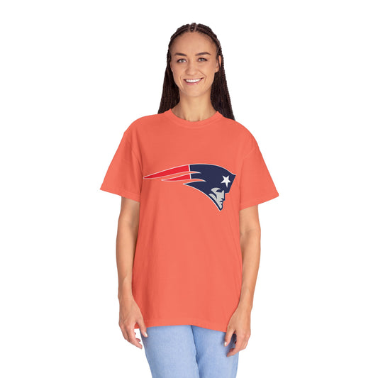 New England Patriots Gear Garment-Dyed T-Shirt – Premium Cotton Tee for Customization