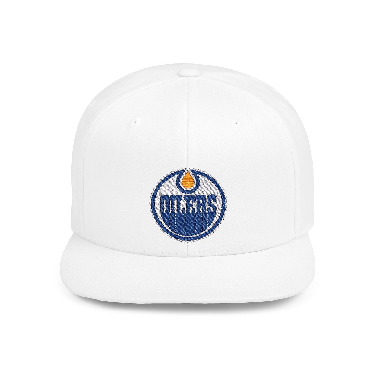 Edmonton Oilers Flat Bill Snapback – Lightweight, Custom Fit, Premium Quality