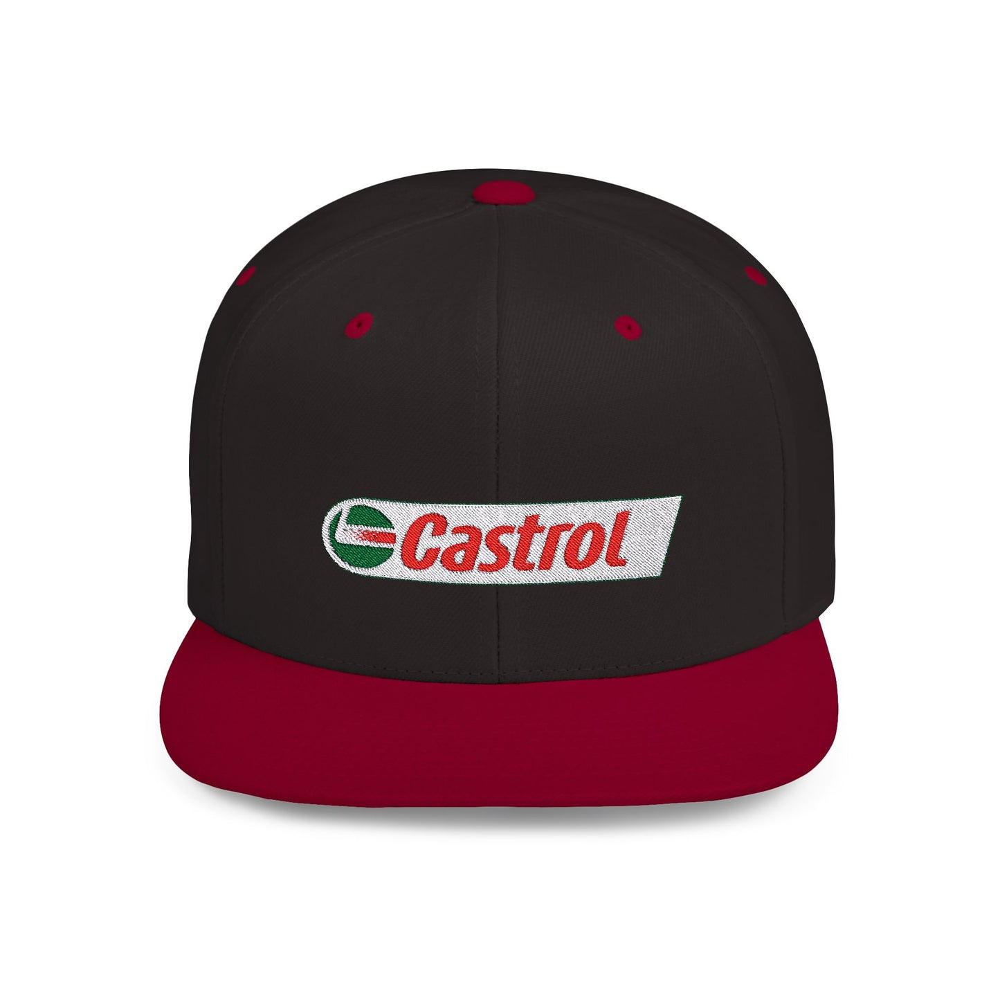 Castrol Flat Bill Snapback – Lightweight, Custom Fit, Premium Quality