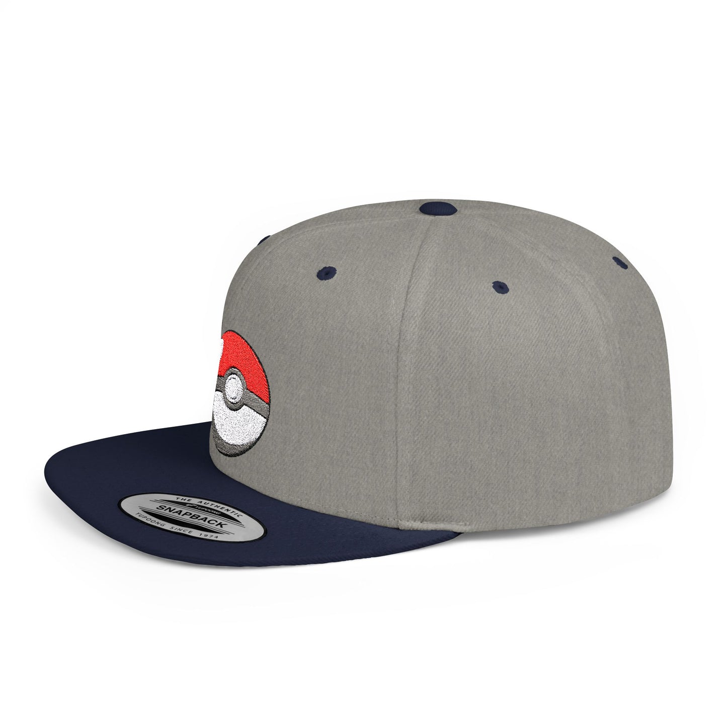 Pokemon Ball Flat Bill Snapback – Lightweight, Custom Fit, Premium Quality