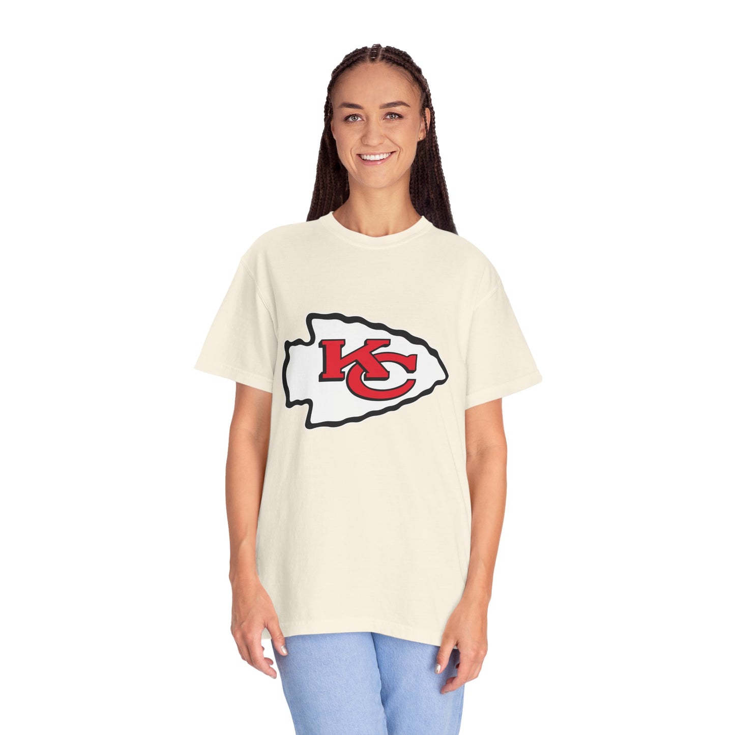 Kansas City Chiefs Collectibles Garment-Dyed T-Shirt – Premium Cotton Tee for Customization