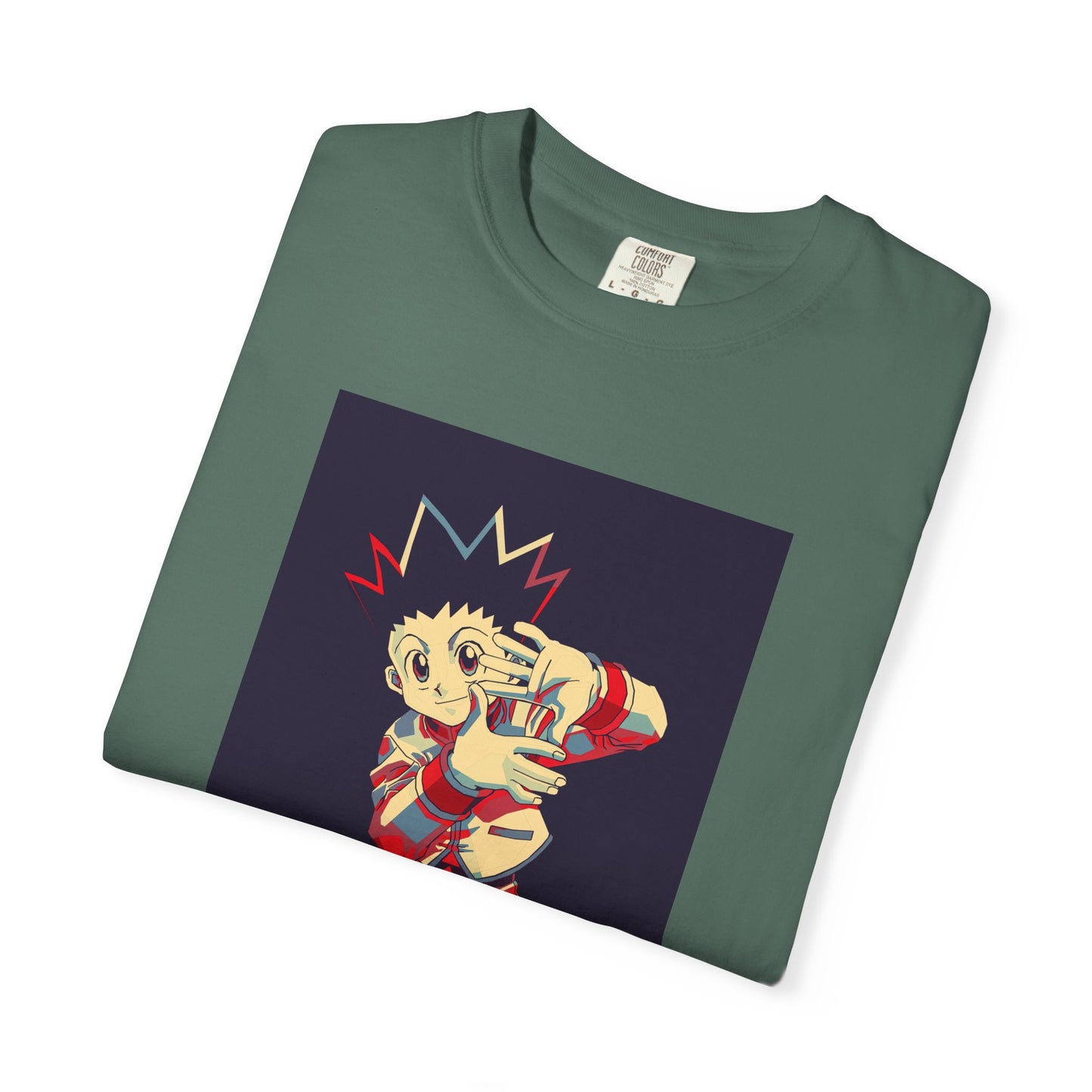 Hunter x Hunter Gon Freecss Minimalist Garment-Dyed T-Shirt – Premium Cotton Tee for Customization