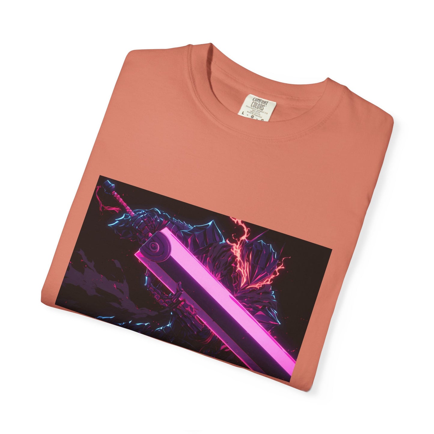 Berserk Neon Guts Purple Garment-Dyed T-Shirt – Premium Cotton Tee