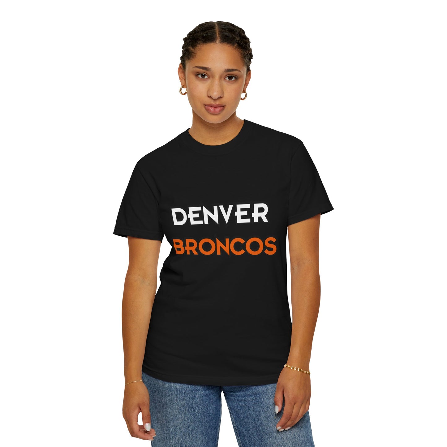 Denver Broncos Pride Garment-Dyed T-Shirt – Premium Cotton Tee for Customization