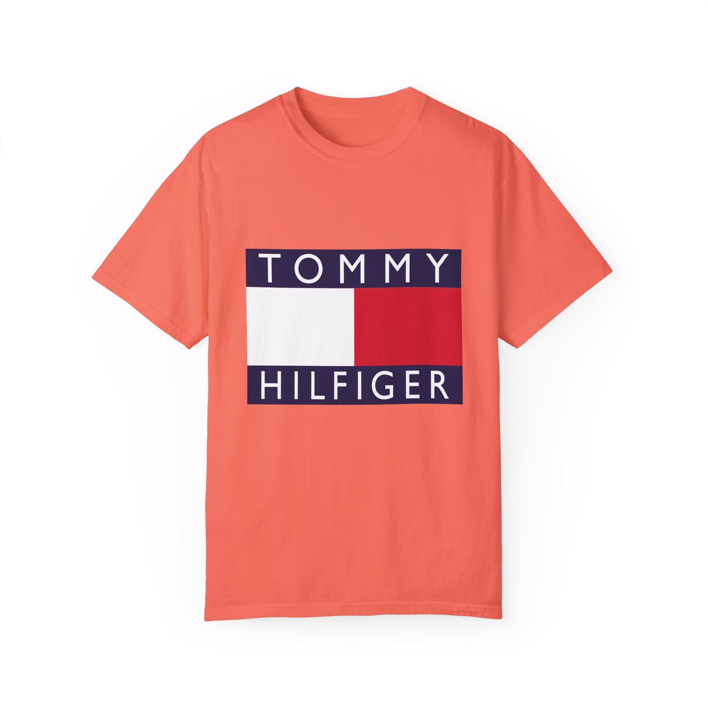 Tommy Hilfiger Garment-Dyed T-Shirt – Premium Cotton Tee for Customization