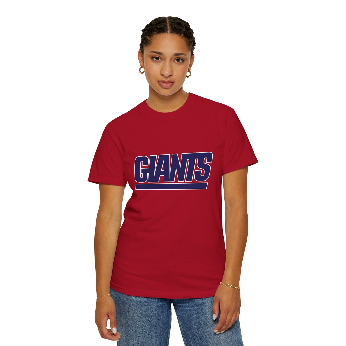 New York Giants Gear Garment-Dyed T-Shirt – Premium Cotton Tee for Customization