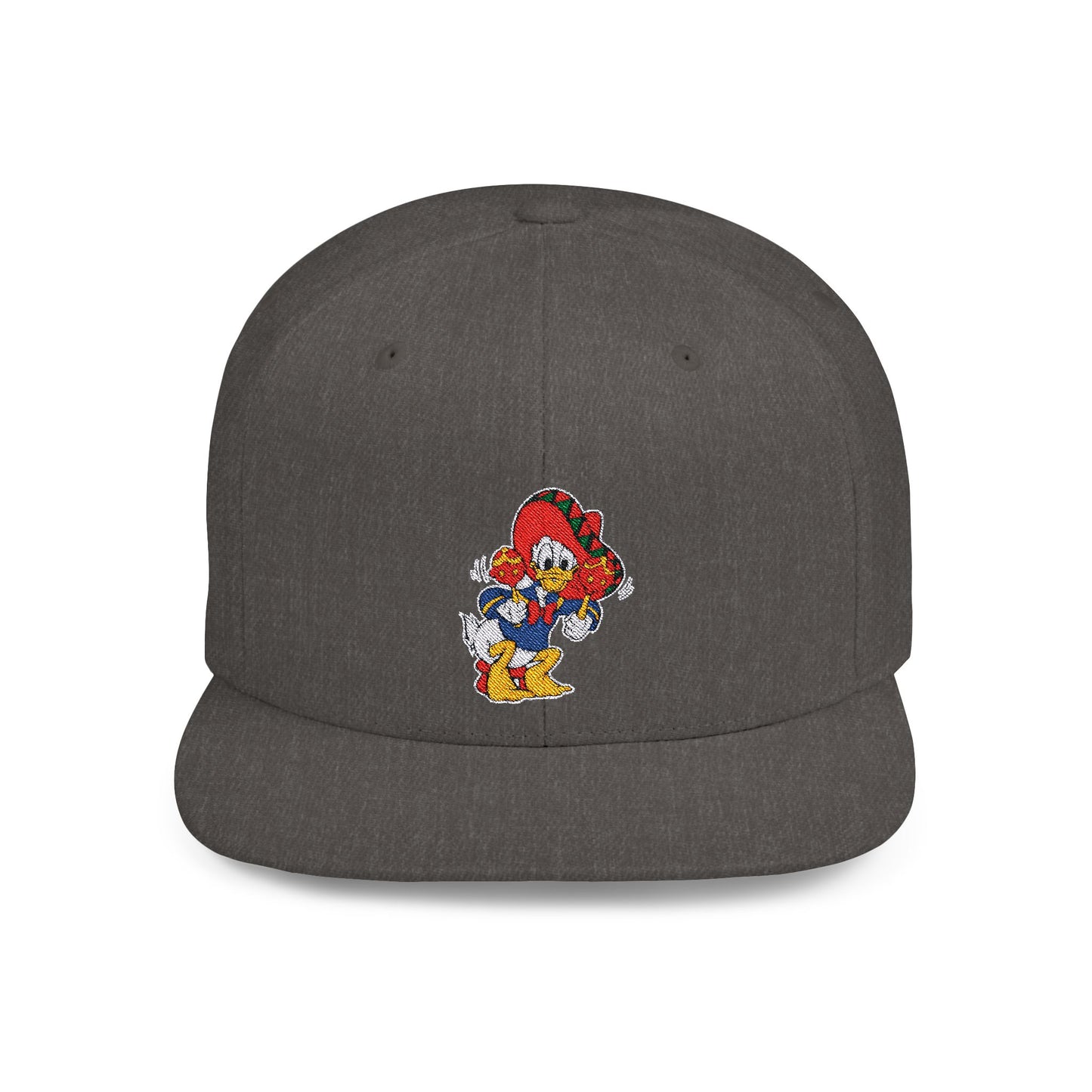 Donald Duck Cinco De Mayo Flat Bill Snapback – Lightweight, Custom Fit, Premium Quality