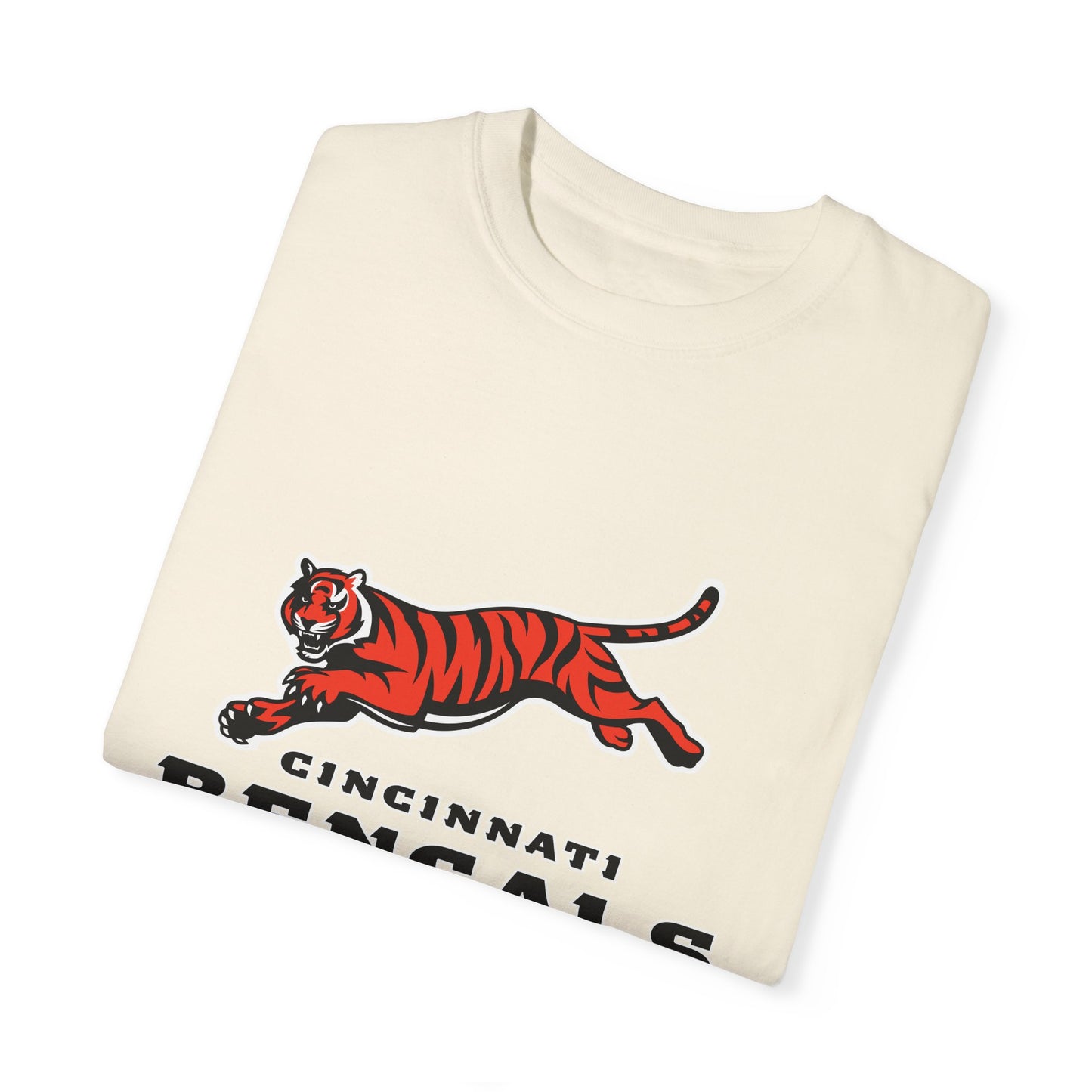 Cincinnati Bengals Clothing Garment-Dyed T-Shirt – Premium Cotton Tee for Customization