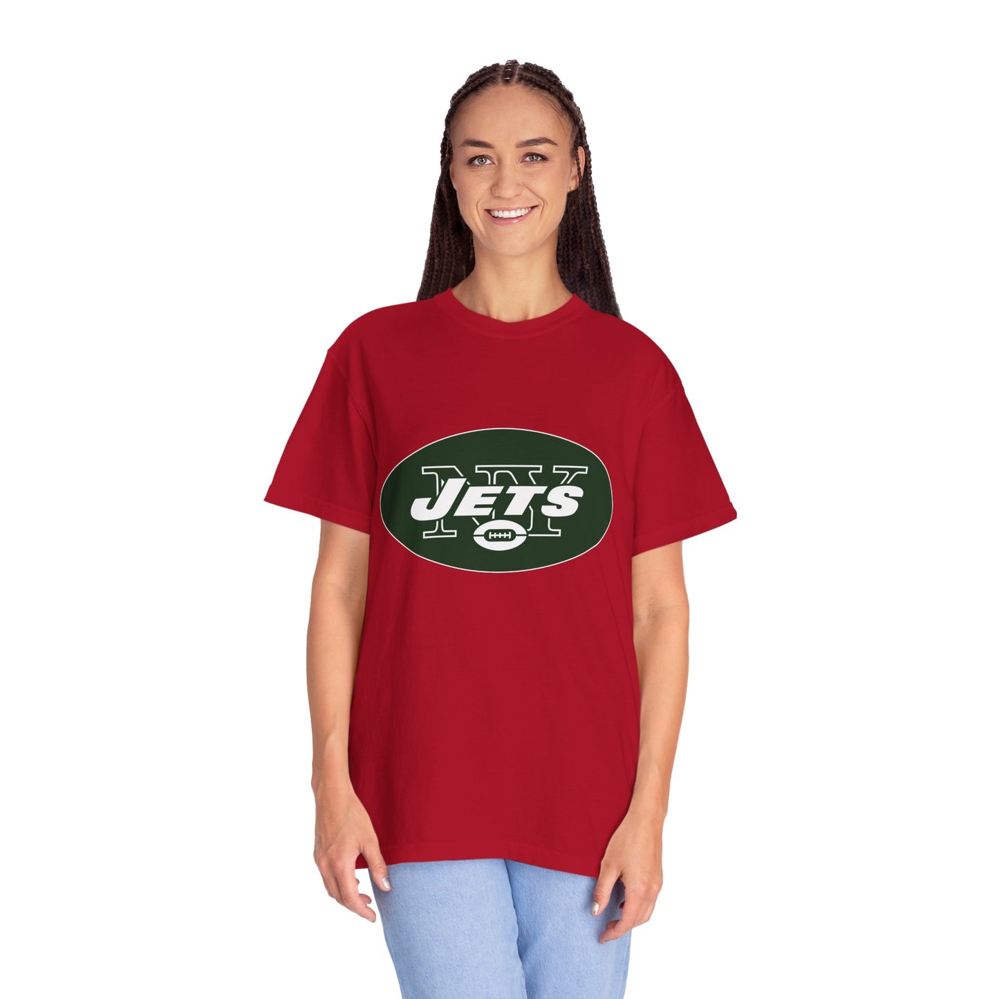 New York Jets Football Products Garment-Dyed T-Shirt – Premium Cotton Tee for Customization