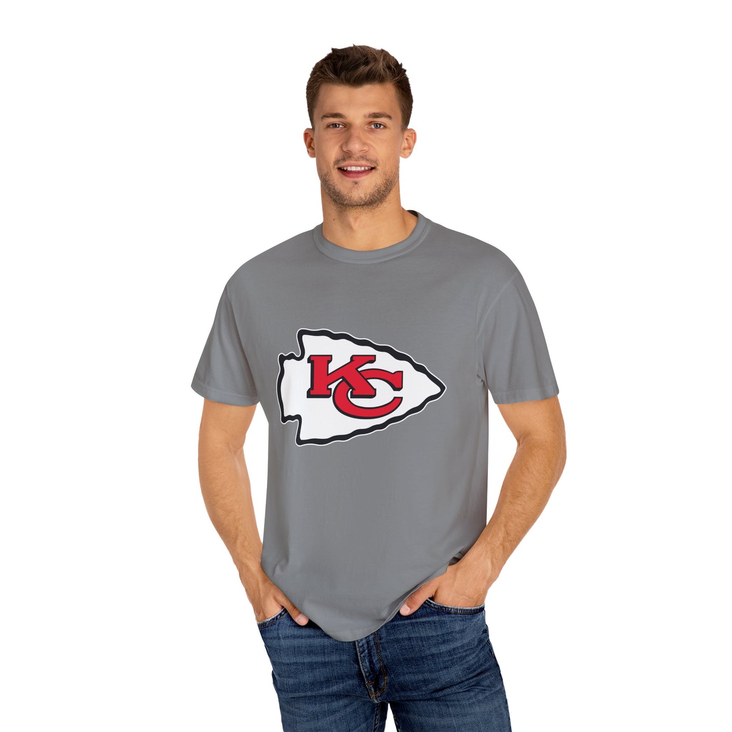 Kansas City Chiefs Collectibles Garment-Dyed T-Shirt – Premium Cotton Tee for Customization