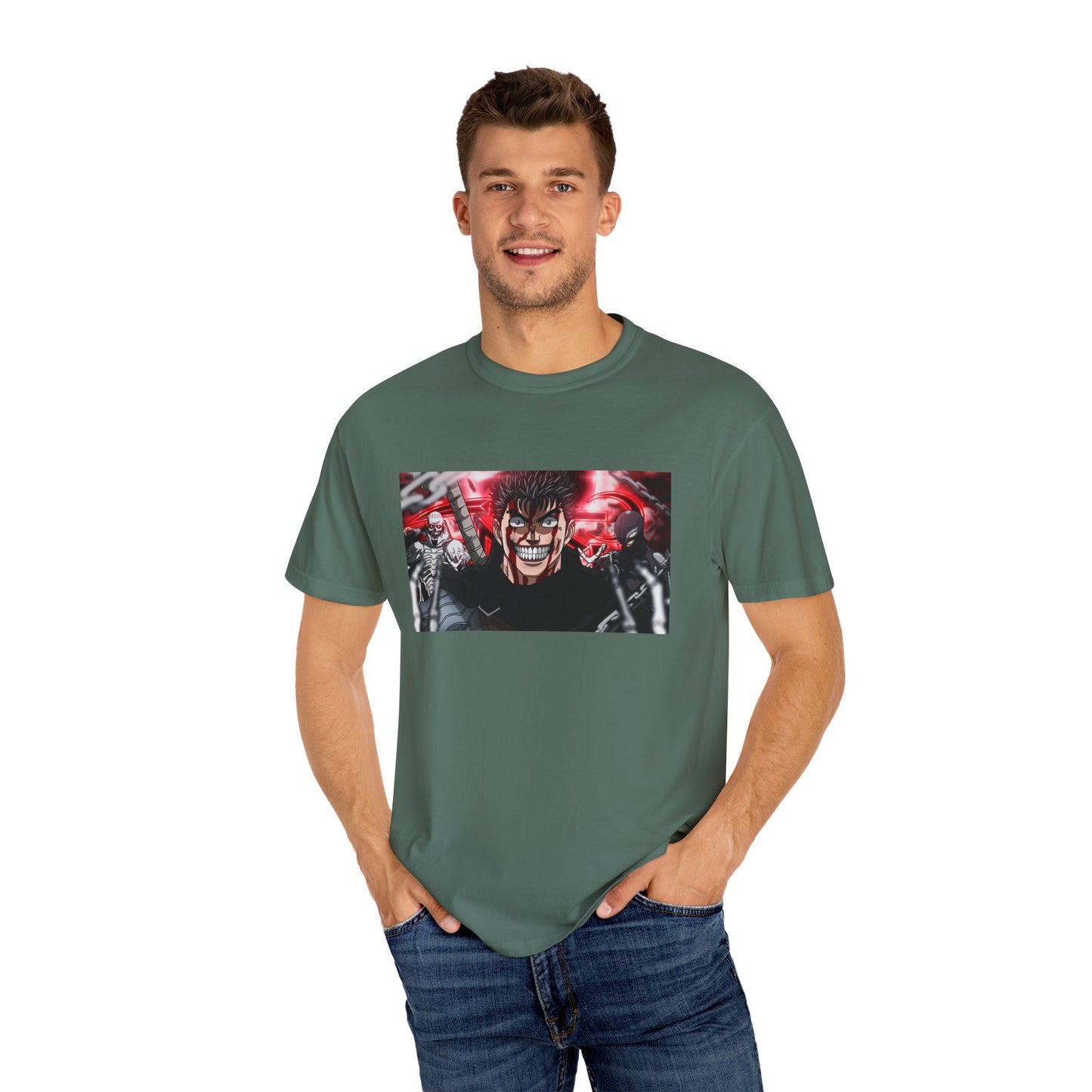 Berserk Fan Art Garment-Dyed T-Shirt – Premium Cotton Tee for Customization