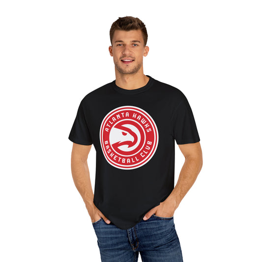 Atlanta Hawks Hoop Lifestyle Garment-Dyed T-Shirt – Premium Cotton Tee for Customization