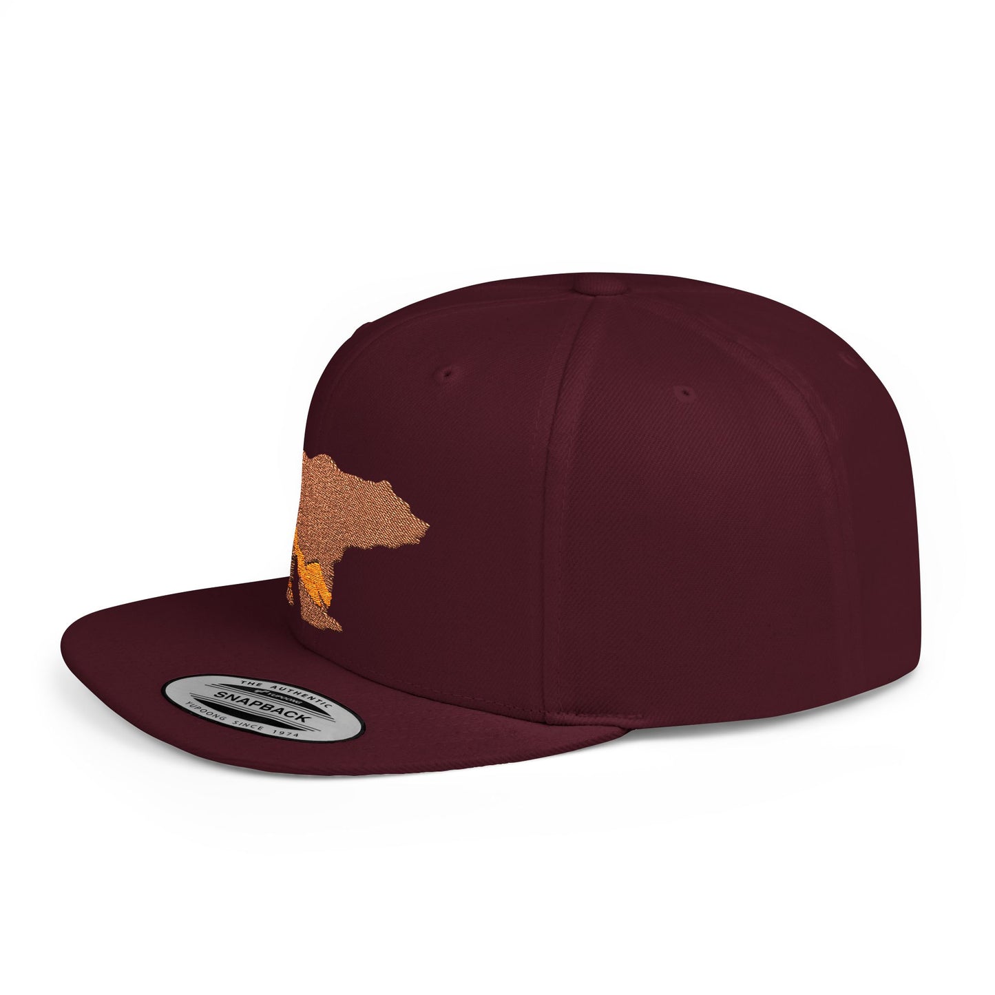 Bear Mountain Flat Bill Snapback – Lightweight, Custom Fit, Premium Quality