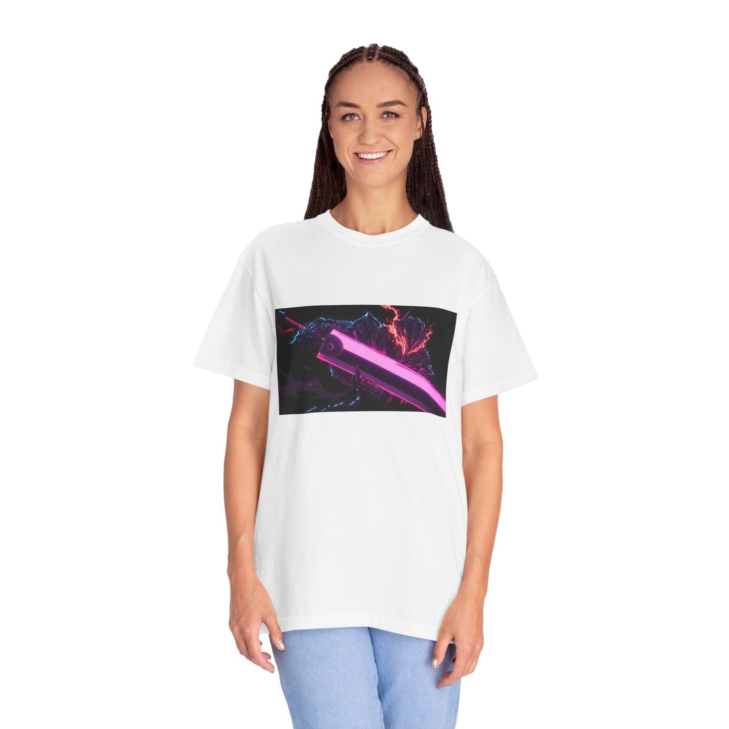 Berserk Neon Guts Purple Garment-Dyed T-Shirt – Premium Cotton Tee