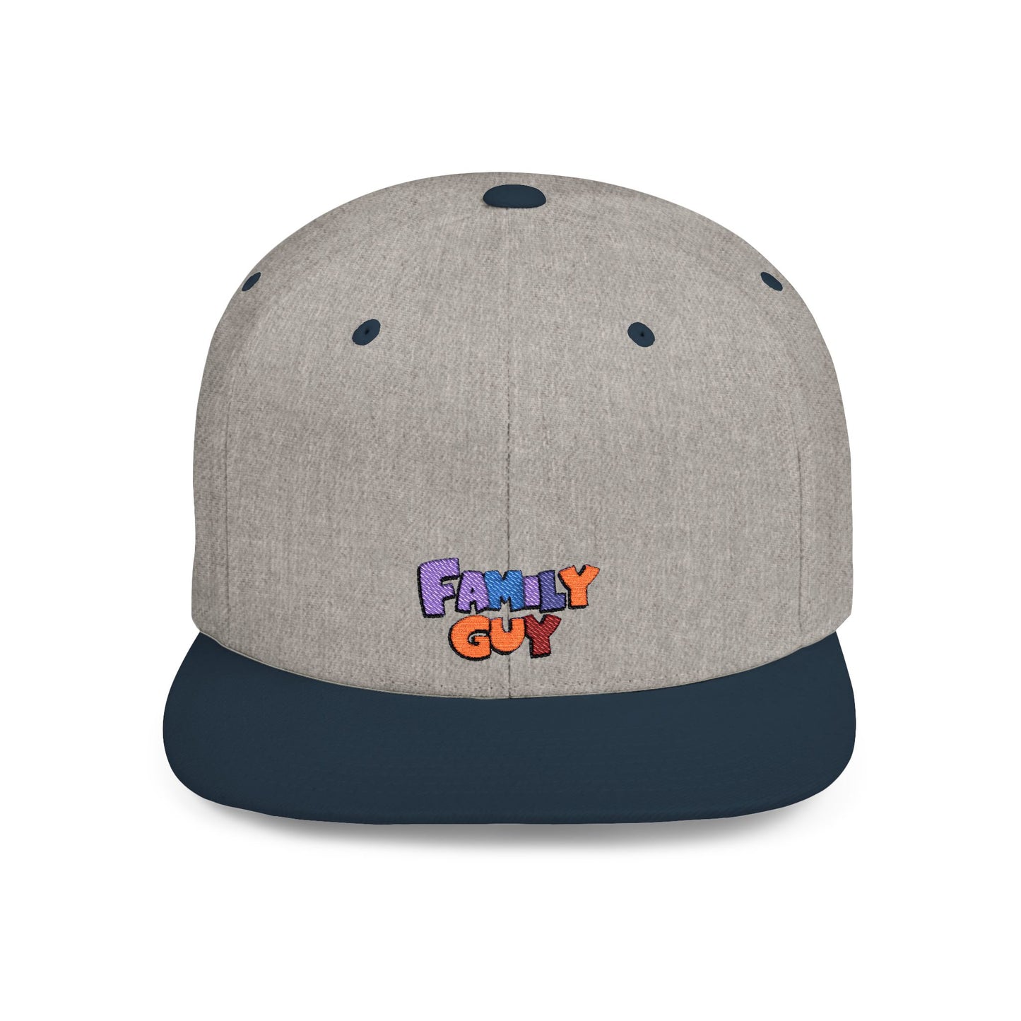Icons Embroidered Family Guy Flat Bill Snapback – Lightweight, Custom Fit, Premium Quality