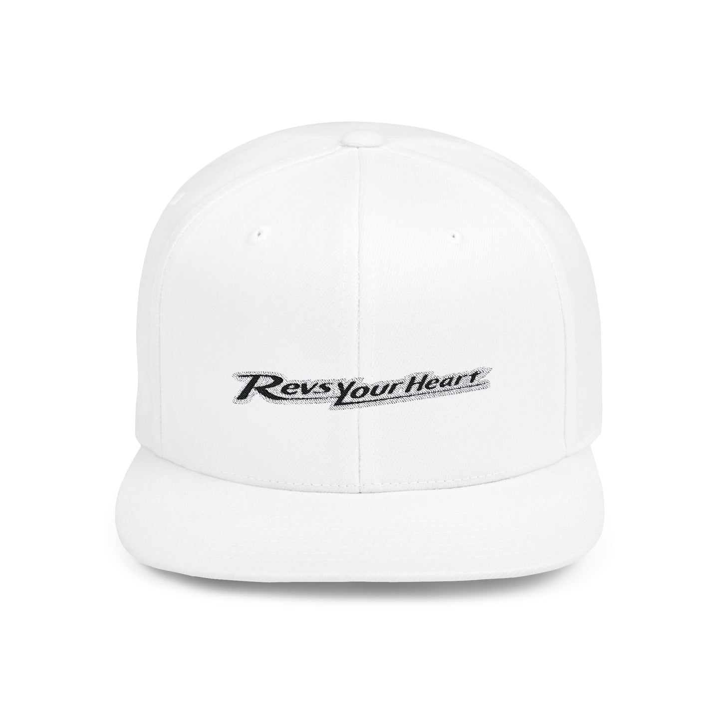 Revs Your Heart Flat Bill Snapback – Lightweight, Custom Fit, Premium Quality