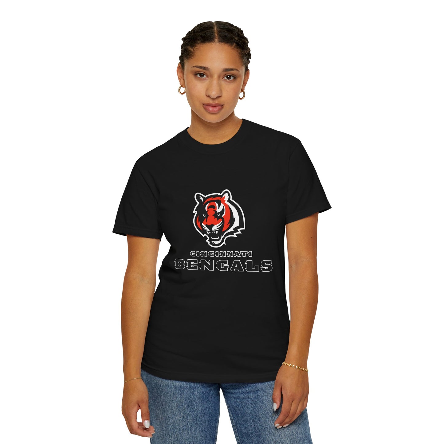 Cincinnati Bengals Gear Garment-Dyed T-Shirt – Premium Cotton Tee for Customization